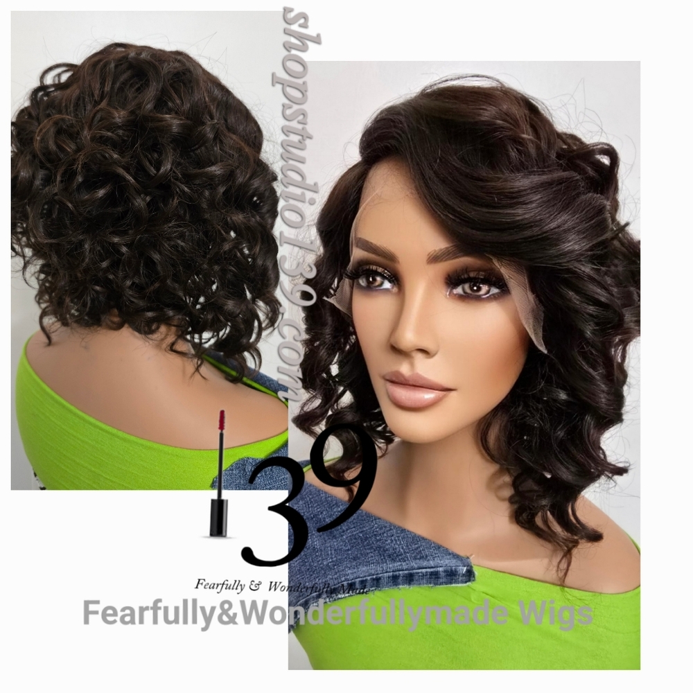 Human hair brown HD Lace front wig